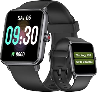 Pedometer Watch Senior Friendly No App No Phone Required, Fitness Tracker | Step Counter, Heart Rate Monitor, Blood Oxygen Monitor, Sleep Tracker, Alarm Clock, Stopwatch, Fitness Tracker, Waterproof