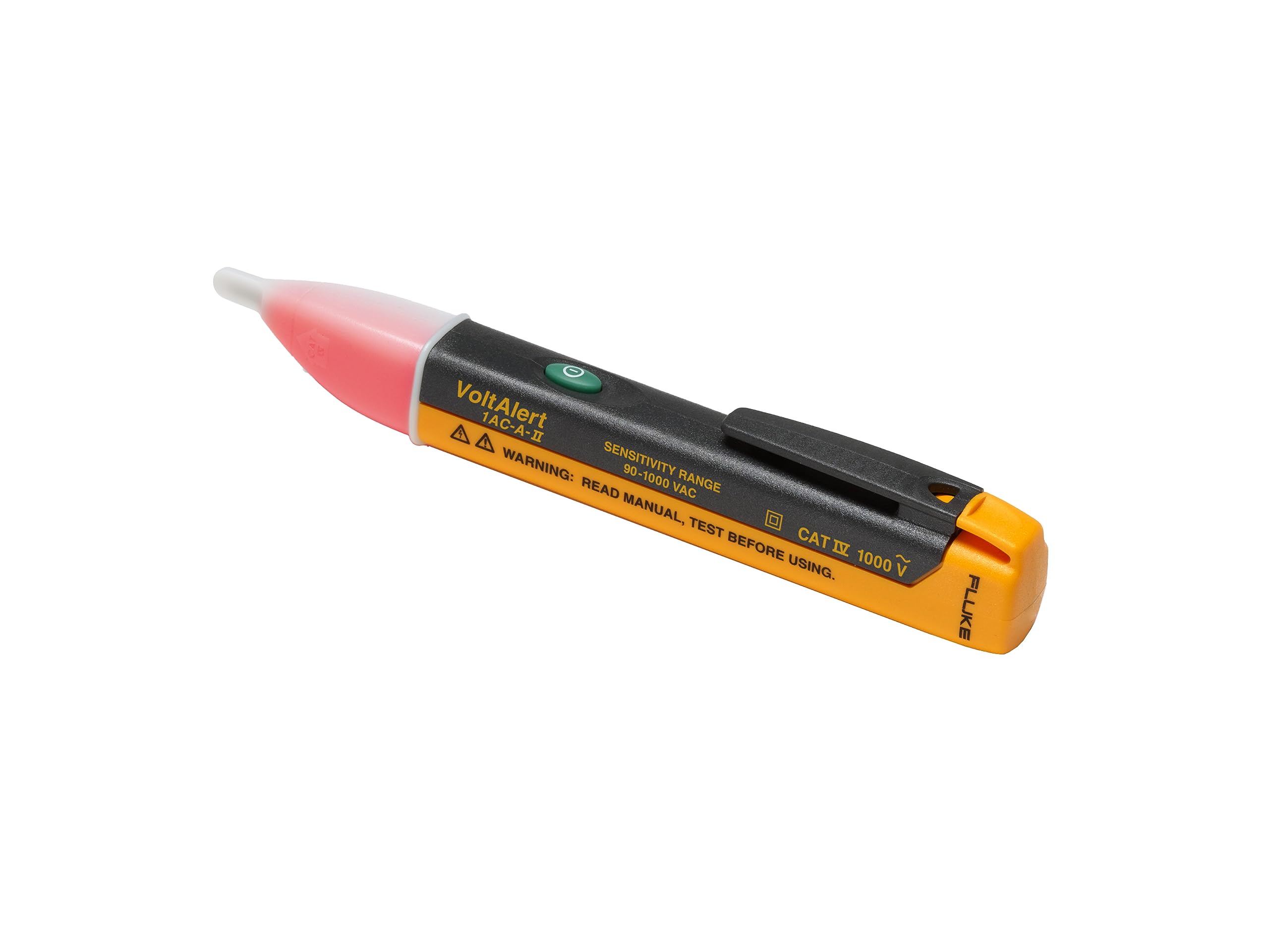 Fluke 1AC II VoltAlert Non-Contact Voltage Tester, Pocket-Sized, 90-1000V AC, Au