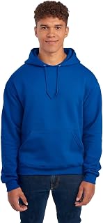 JERZEES Men’s NuBlend Fleece Pullover Hoodies, Cotton Blend, Sizes S-3X