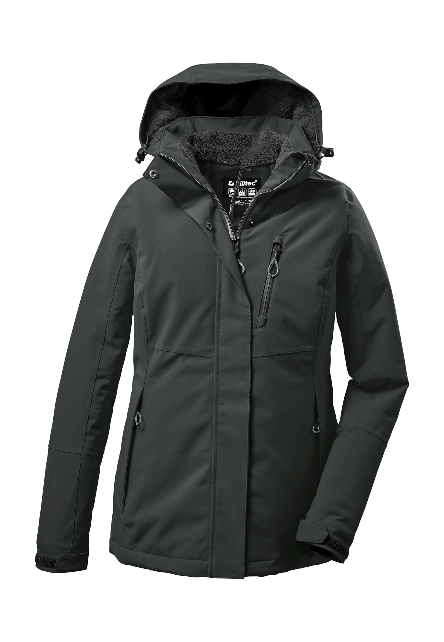 Killtec Damen Jacke Women's Functional Outdoor Waterproof Jacket with Zip Hood (