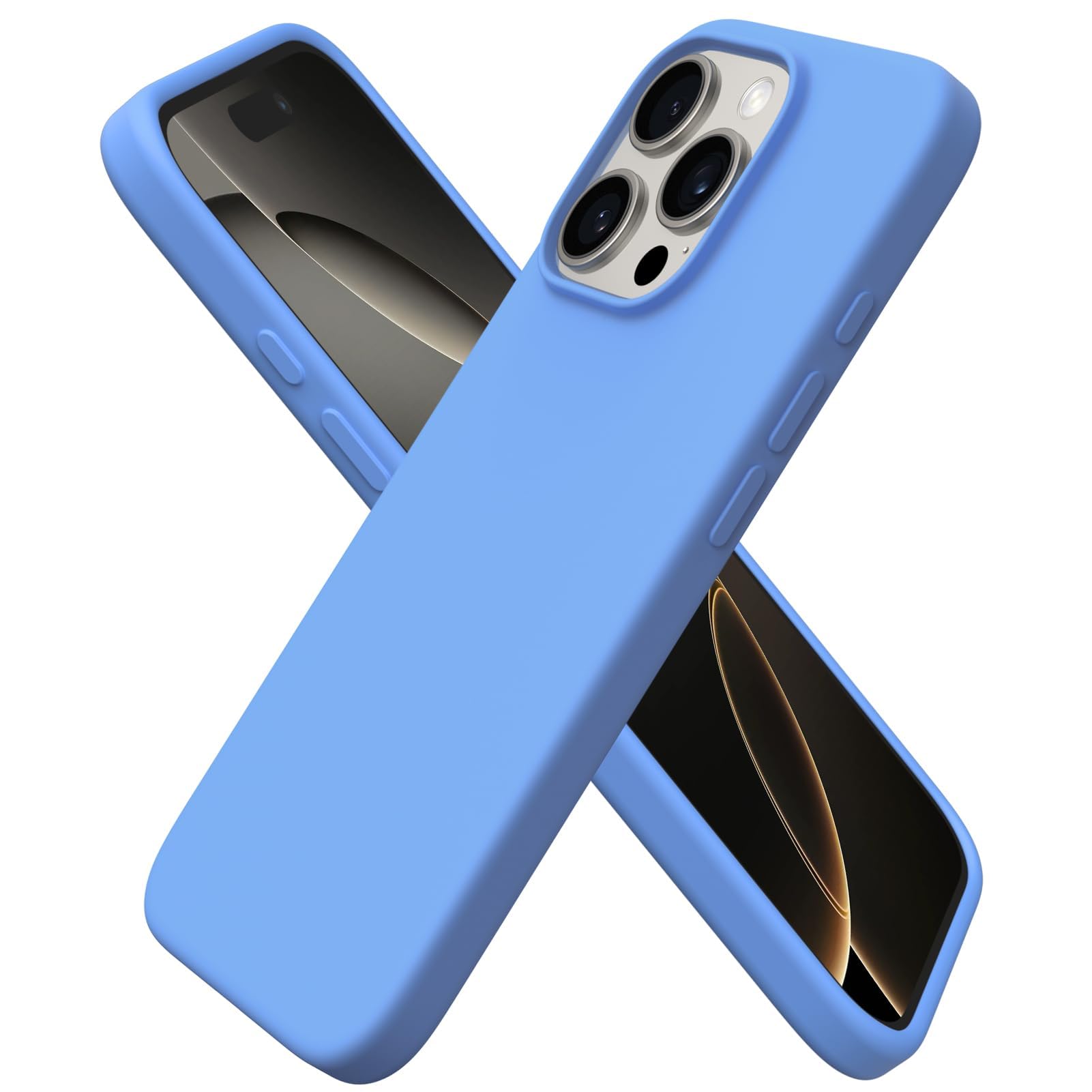 ORNARTO for iPhone 16 Pro Case 6.3", Slim Liquid Silicone Cover