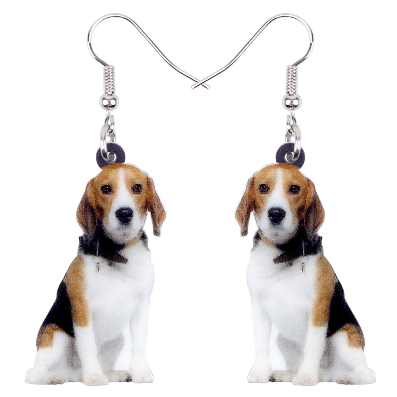 Acrylic Adorable Beagle Earrings Dangle Puppy Pet Jewelry Women Dog Mom Accessor