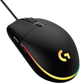 Logitech G203 LIGHTSYNC Gaming Mouse with Customizable RGB Lighting | 6 Programmable Buttons, Gaming Grade Sensor, 8K DPI Tracking, Lightweight - Black