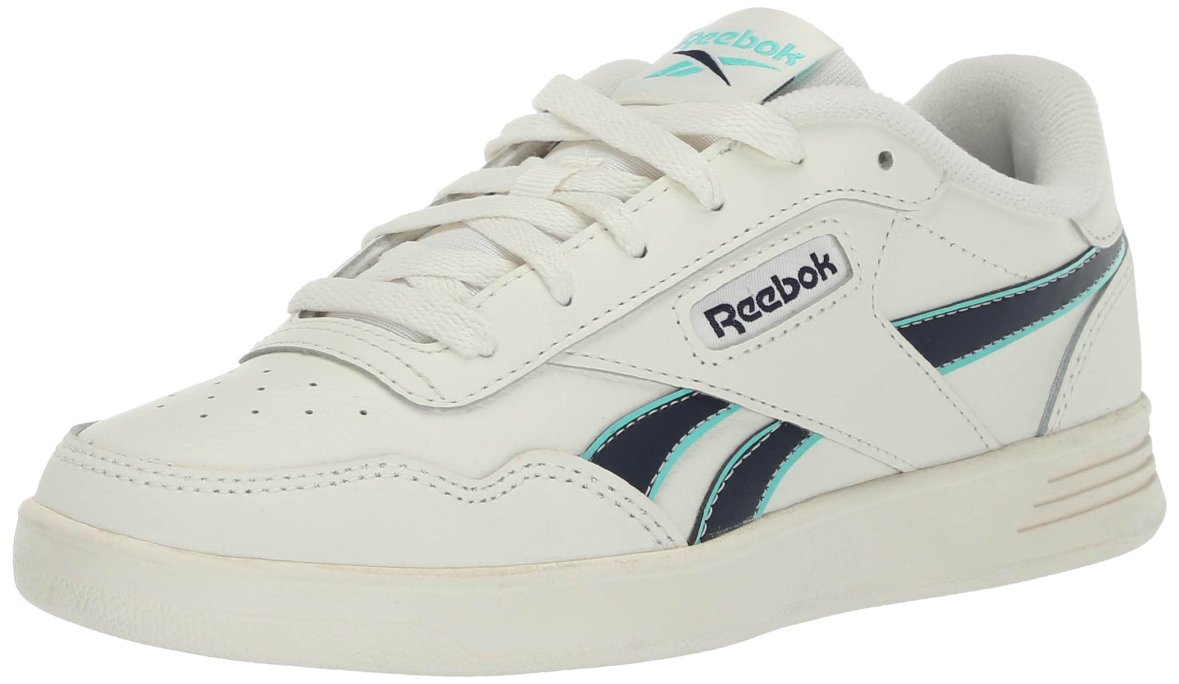 Reebok Court Advance, Unisex-Adult Sneaker, Cyber Mint Vector Navy Blue Chalk, 4