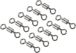 Fishing Rod Swivels Copper Connector End Connector for Freshwater Saltwater Fishing