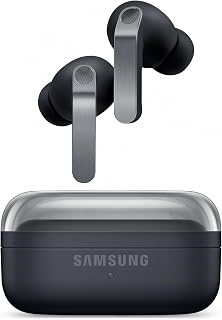 Samsung Galaxy Buds4 Pro, Wireless Bluetooth Earbuds, Real Metal Blade, Full-Spectrum Hi-Fi Sound, 2-Way Speaker & Dual Amp, 360 Audio, ANC, Black, 2 Year Extended Warranty (UK Version) (Renewed)