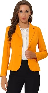 Allegra K Women's Work Office Blazer Long Sleeve Jacket Suit Blazers