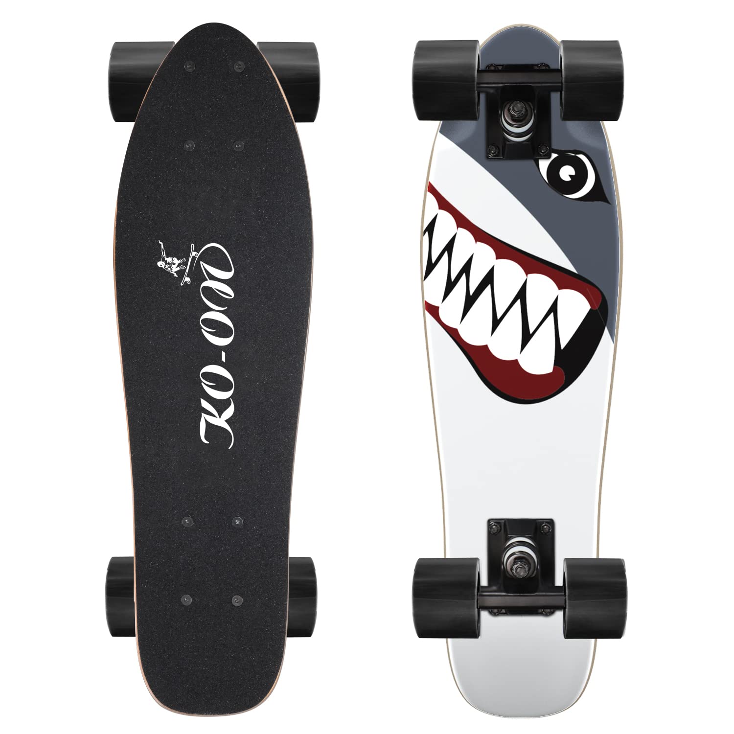KO-ON Skateboard, 22 Inch Mini Cruiser Complete Skateboard | Cartoon Graphics fo