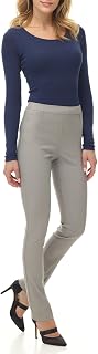 Rekucci Women's Ease into Comfort Stretch Office Casual Slim Pant