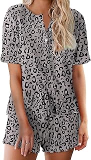 Ekouaer Ladies Tie Dye Pyjama Set Nightwear 2 Piece