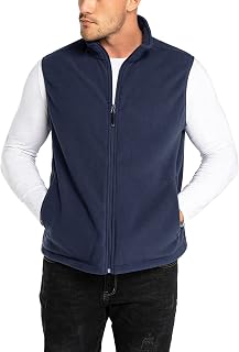 33,000ft Men's Fleece Vest Outerwear Lightweight Zip Up Sleeveless Jacket