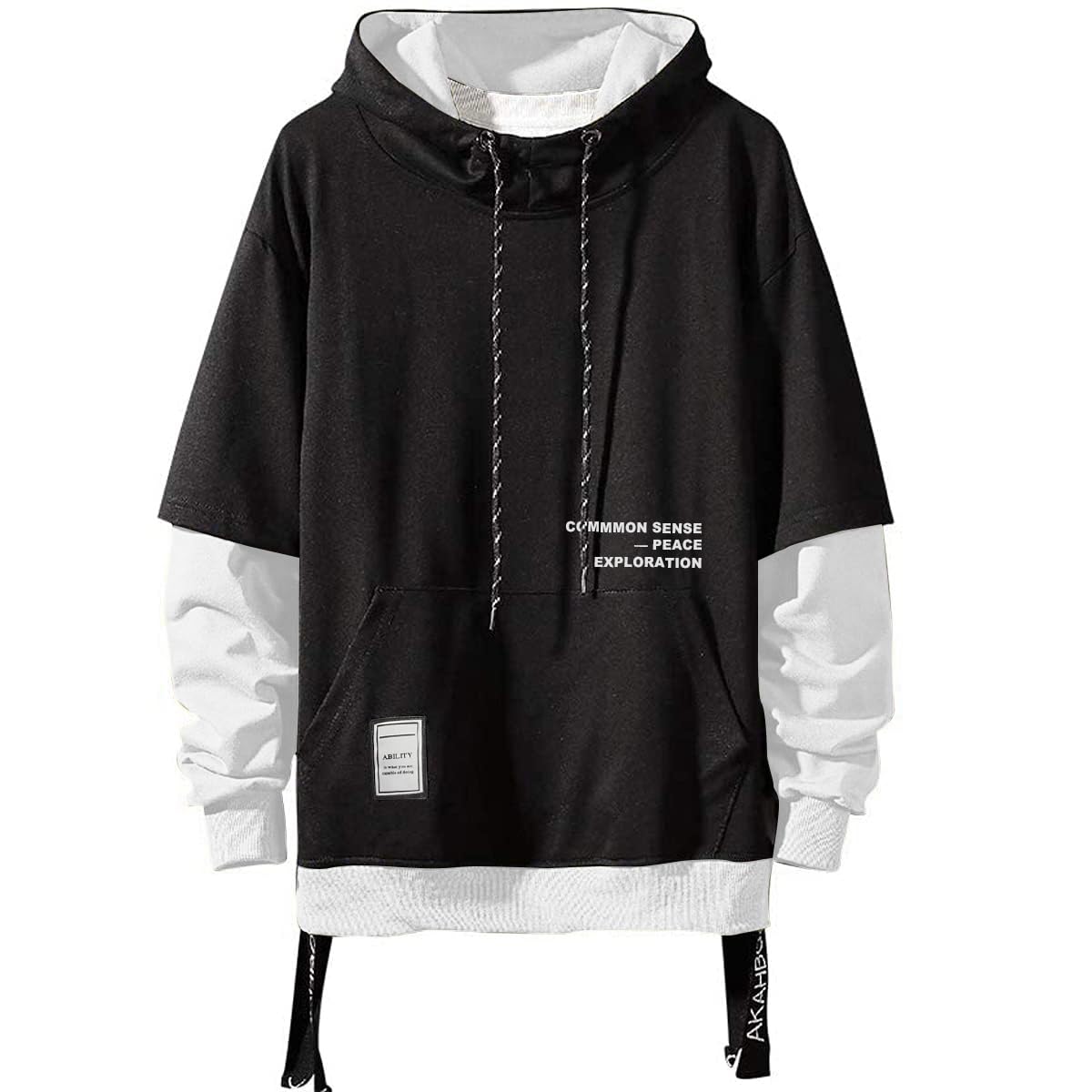 Moshtashio Men's Hooded Sweatshirt with Contrast Colours Hoodies Autumn