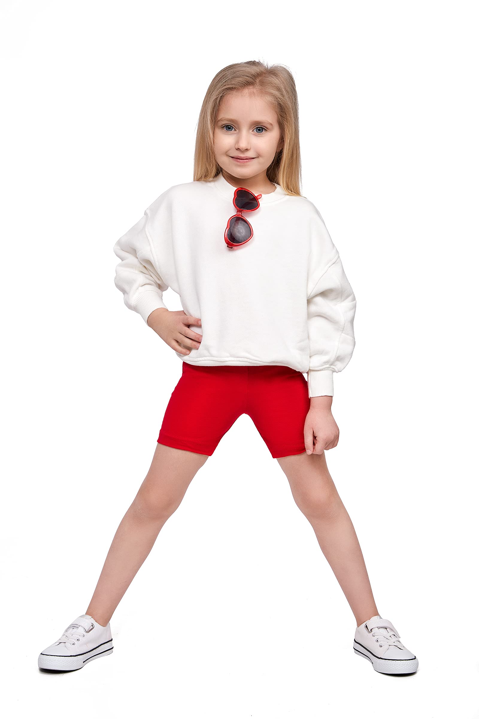 SOFTSAIL Girls Leggings Cycling Shorts Short Cotton Sport Dancing Gymnastic Brea