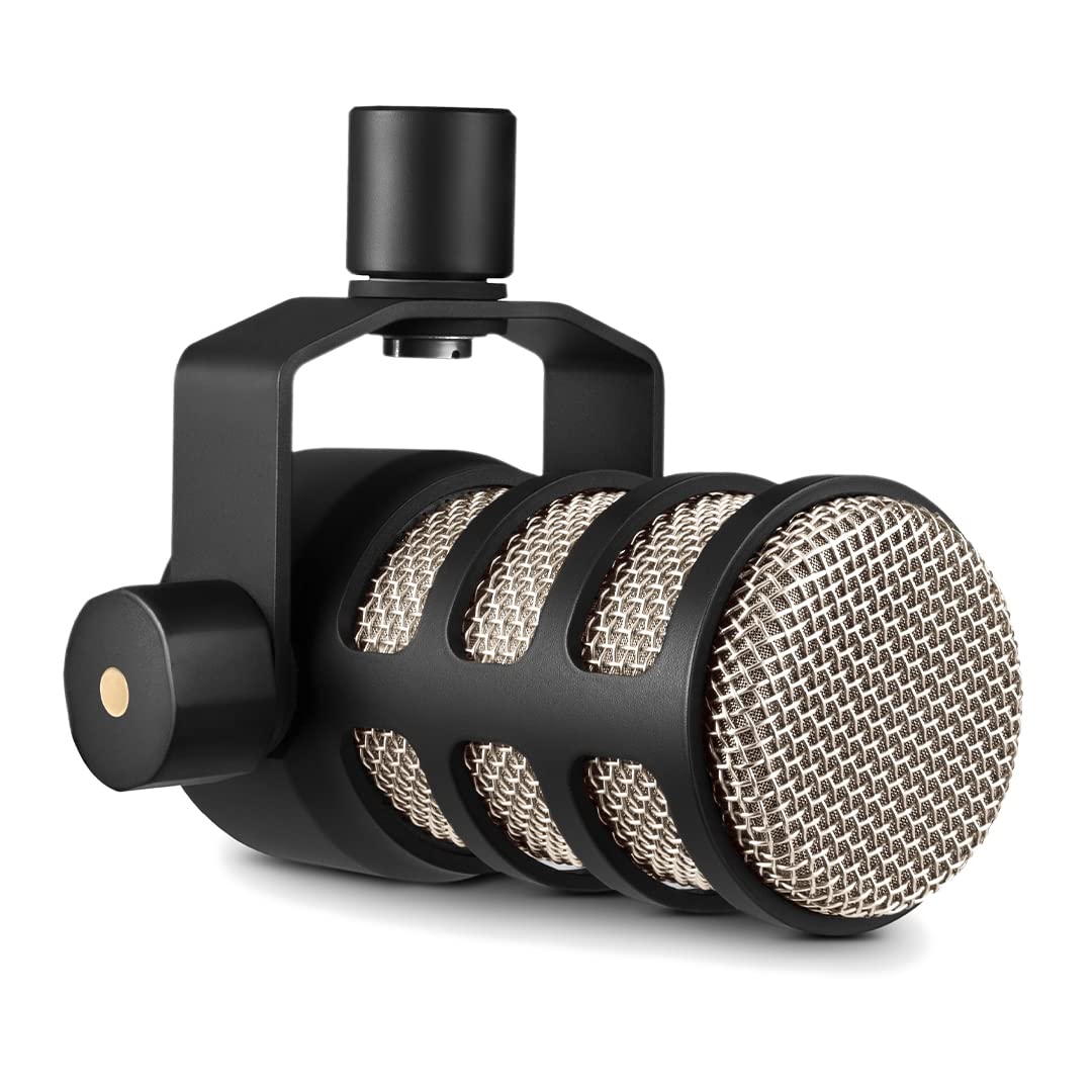 RØDE PodMic Cardioid Dynamic Broadcast Microphone, XLR | Internal pop filter and