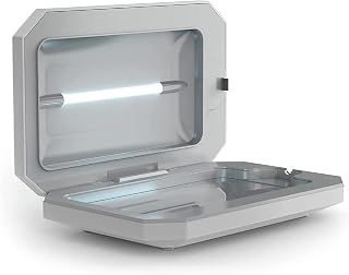 PhoneSoap Basic UV Phone Sanitizer Box, Clinically Proven 360° UV-C, White | Patented 360° UV-C, Kills 99.9% of Germs, Fits All Phones, Keys & Cards, No Chemicals, 10-Min Cycle