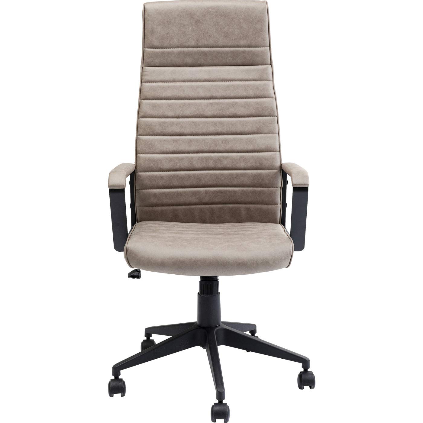 Kare Design Labora High Pebble Swivel Office Chair, Beige, 128 x 58 x 56 cm, wit
