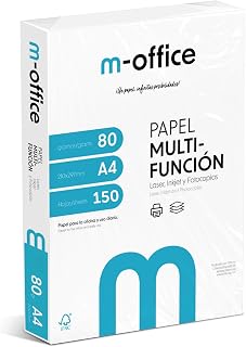 A4 80g Paper Pack 150 Sheets Multifunction Inkjet Laser Printer Paper A4 210x297mm Ideal for Office and Home ·M-Office (150 Sheets)