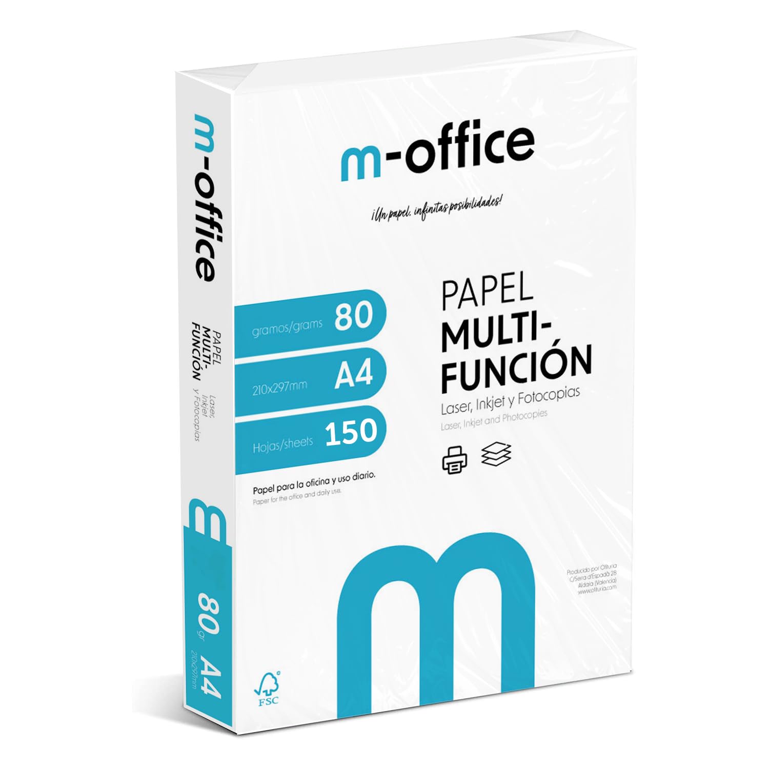 A4 80 g Pack of 150 Sheets Multifunction Paper for Inkjet and Laser Printer, A4 