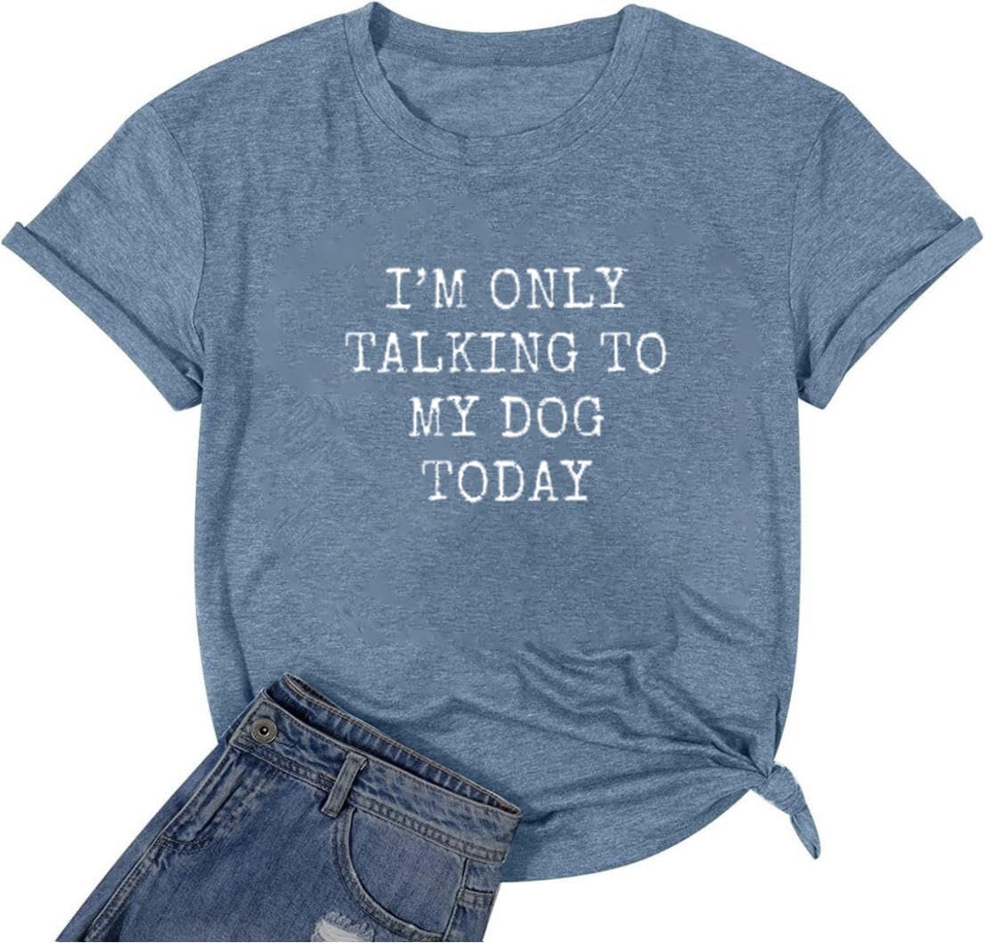 Women Summer Casual Short Sleeve Casual Graphic Shirts Fit