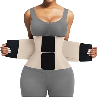 FeelinGirl Waist Trainer Belt Cincher Trimmer Tummy Control Body Shaper