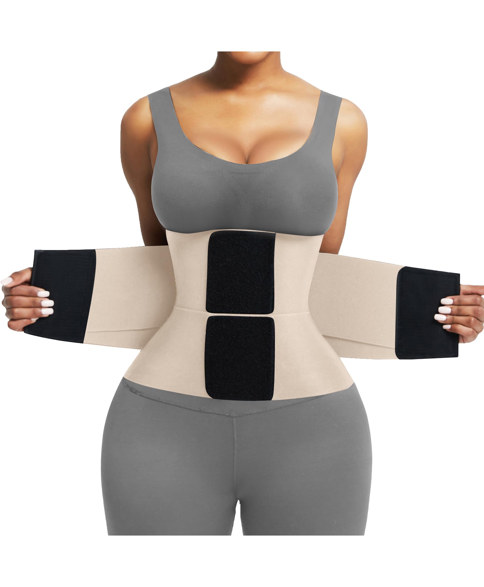 FeelinGirl Waist Trainer Belt Cincher Trimmer Tummy Control Body Shaper