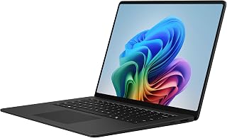 Microsoft Surface Laptop, 15" | Snapdragon X2 Elite | 16GB RAM, 1TB SSD | 15" LCD Touchscreen | Copilot+ PC | Black | Windows 11 Home | Latest Model (8th Edition)