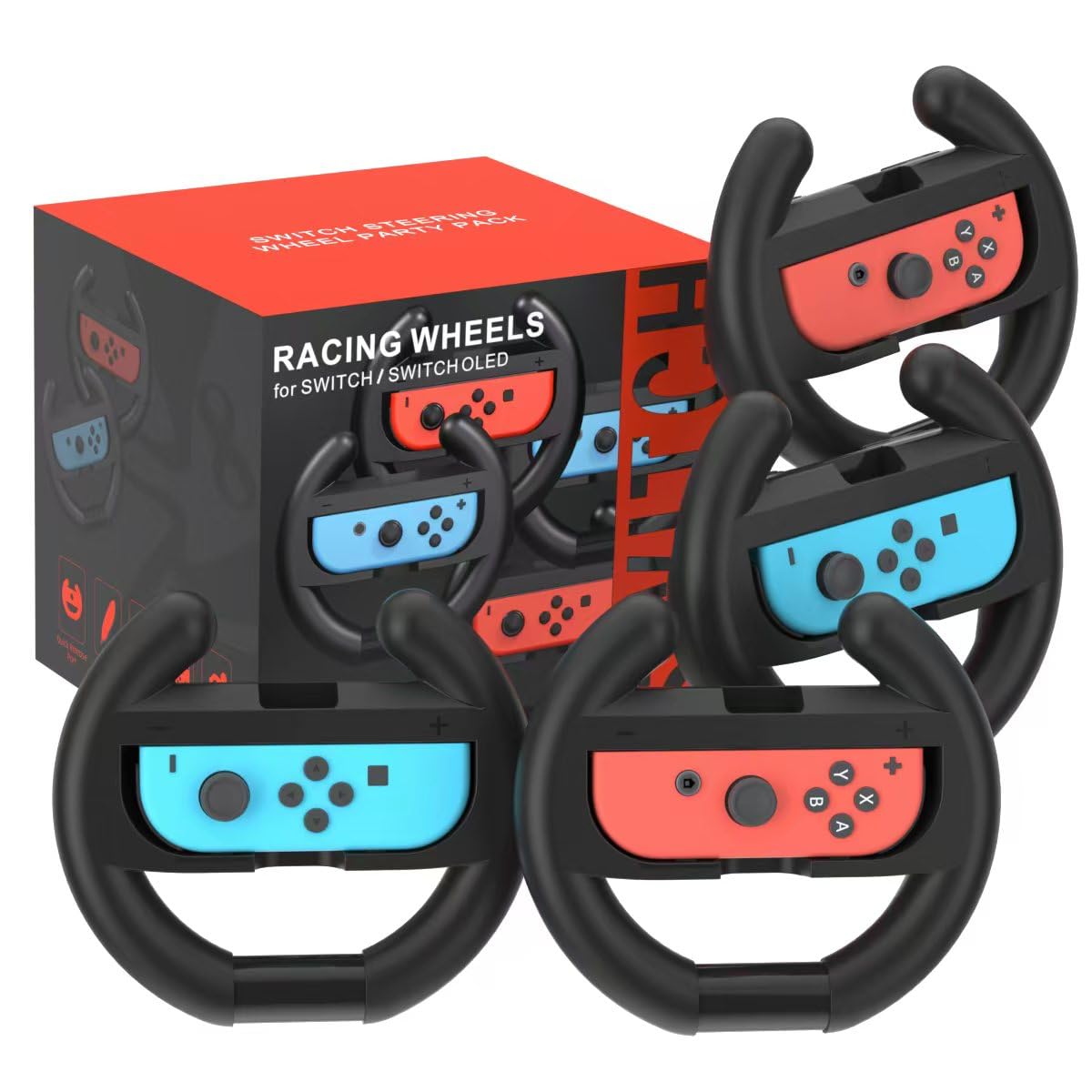 Switch1 Steering Wheel for Nintendo Switch Wheel Controller,Mario Kart Racing Wh