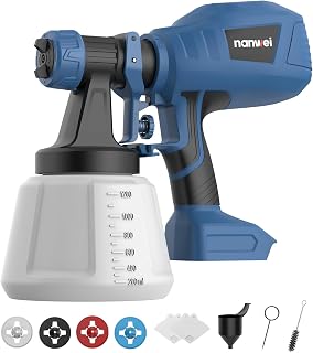 NANWEI Spray Gun, Compatible with Makita 18 V, 40.7 fl oz (1,200 ml), Large
