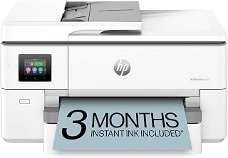 HP OfficeJet Pro 9720e Color Inkjet Printer | Wireless | All-in-One | Office Printer Printing | Color Documents | Mobile Compatibility | Print, Scan & Copy | Ideal for Office Use