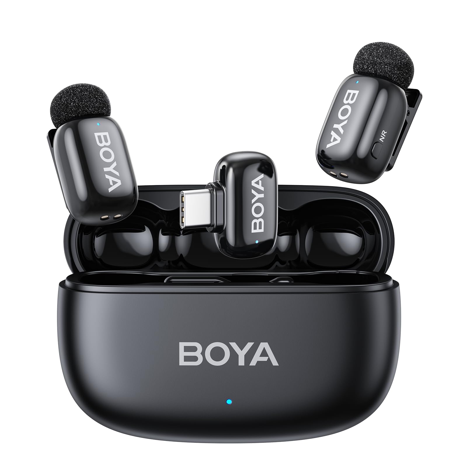 BOYA mini 2 Wireless Lavalier Microphone for iPhone 15/16/17 & Android | AI Nois