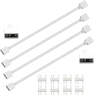 ARGB Extension Cable, 5V 3-Pin, 3 Pack Female to Female 1-to-1 Cord