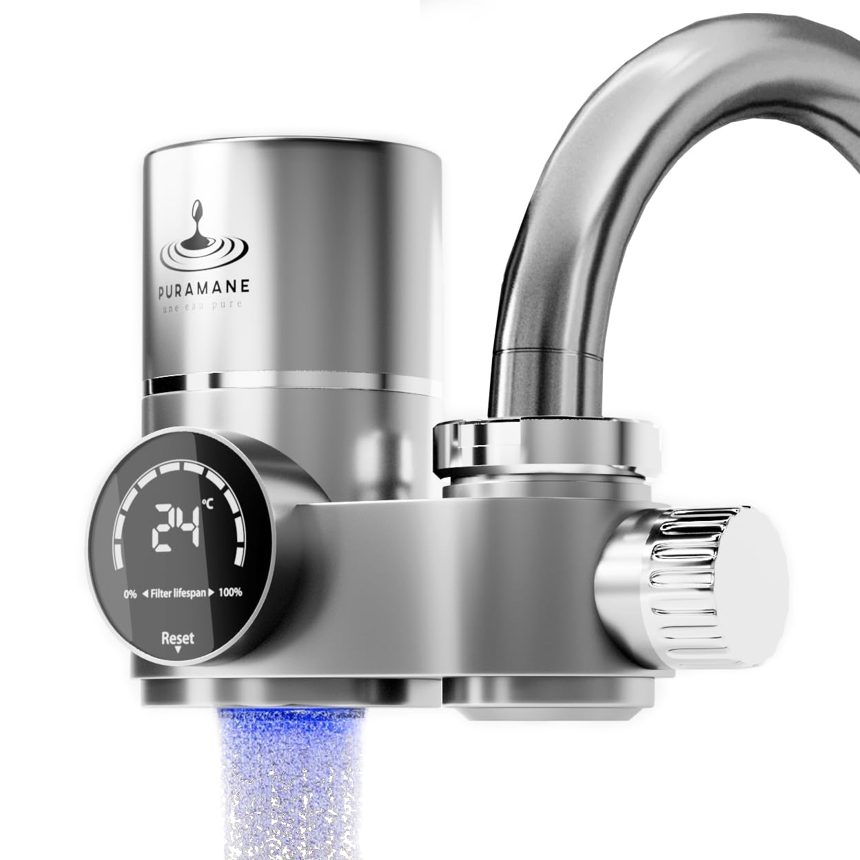 Puramane Water Filter Tap, Multi-stage Water Purifier, cartridge included
