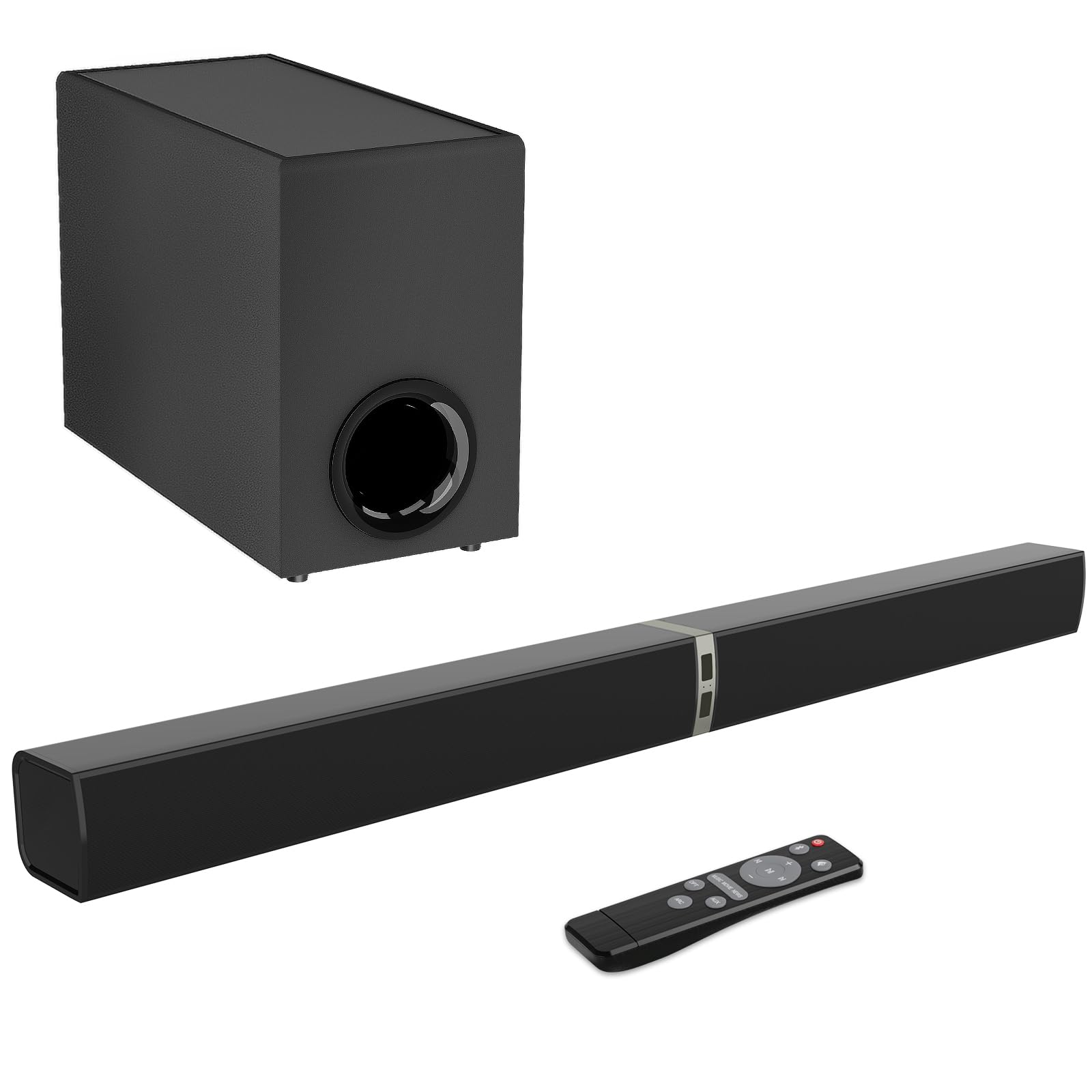 Maraawa Sound Bar with Subwoofer,120W Sound Bar Bluetooth 5.3 Soundbar Surround 