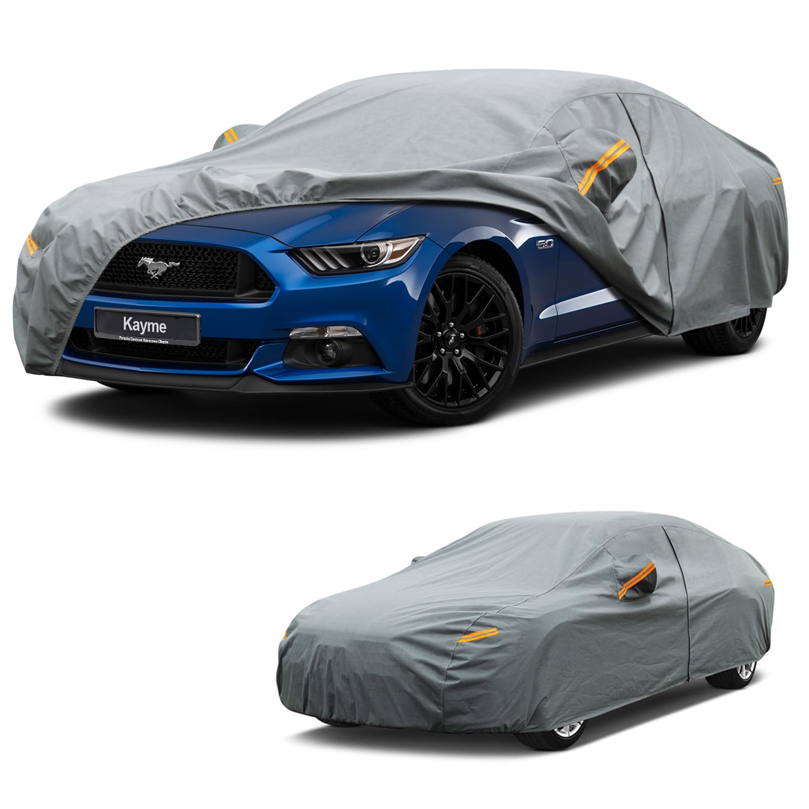 Kayme Heavy Duty Car Cover Custom Fit for Ford Mustang/Shelby/Mustang GT GT350 G
