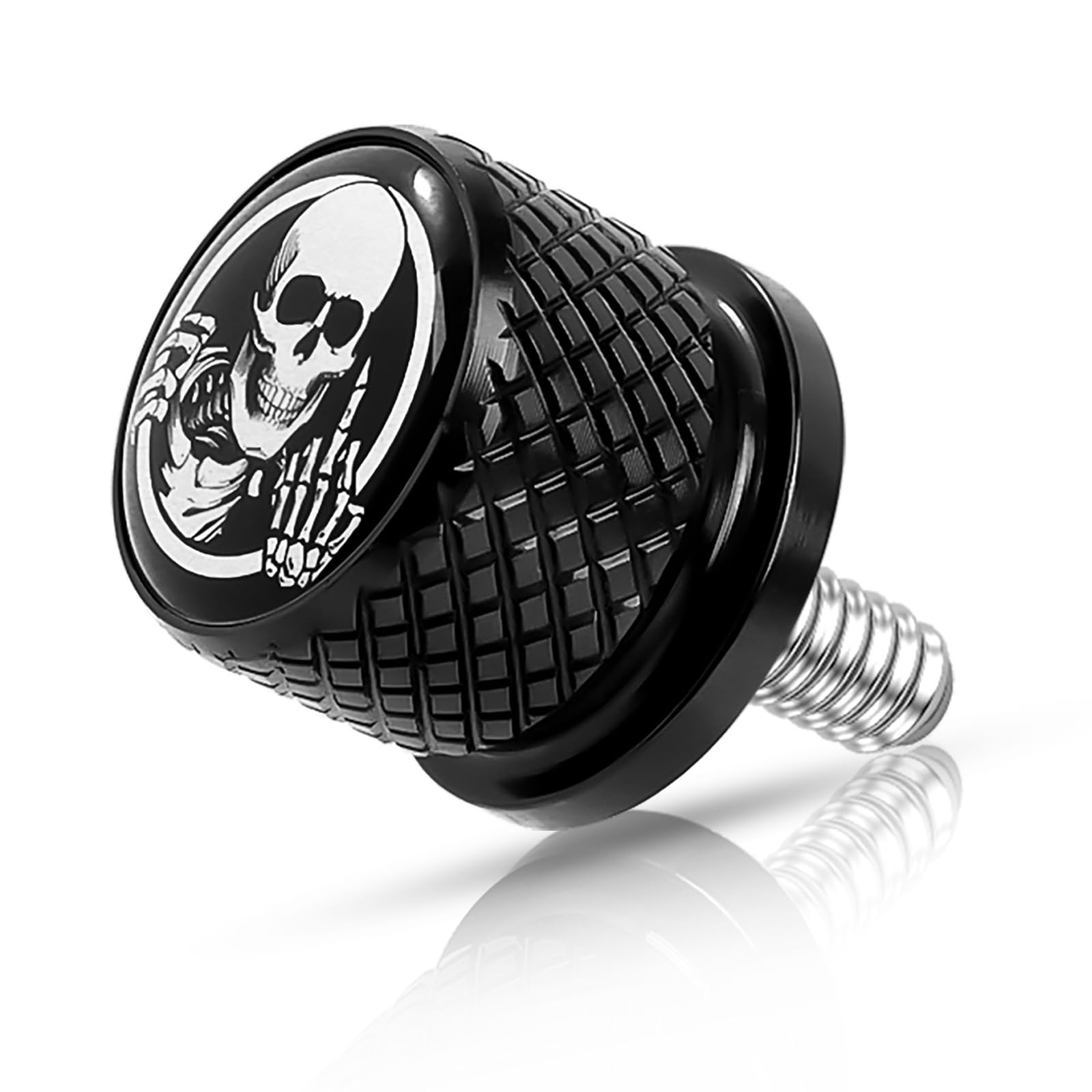 Motorcycle Stainless Knurled Fender Rear Seat Bolt Screw 1/4"-20 Thread for Harl
