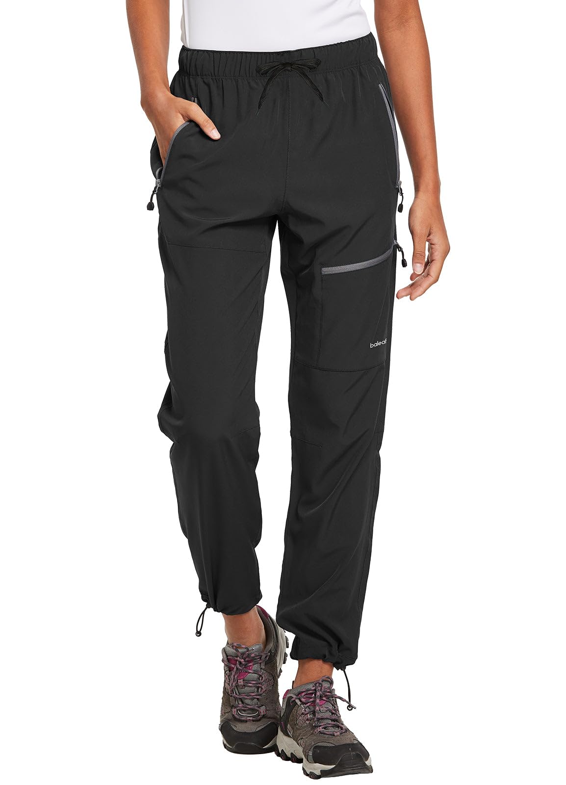BALEAF Women's Outdoor Hiking Trousers, Waterproof Quick-Drying Lightweight Trek