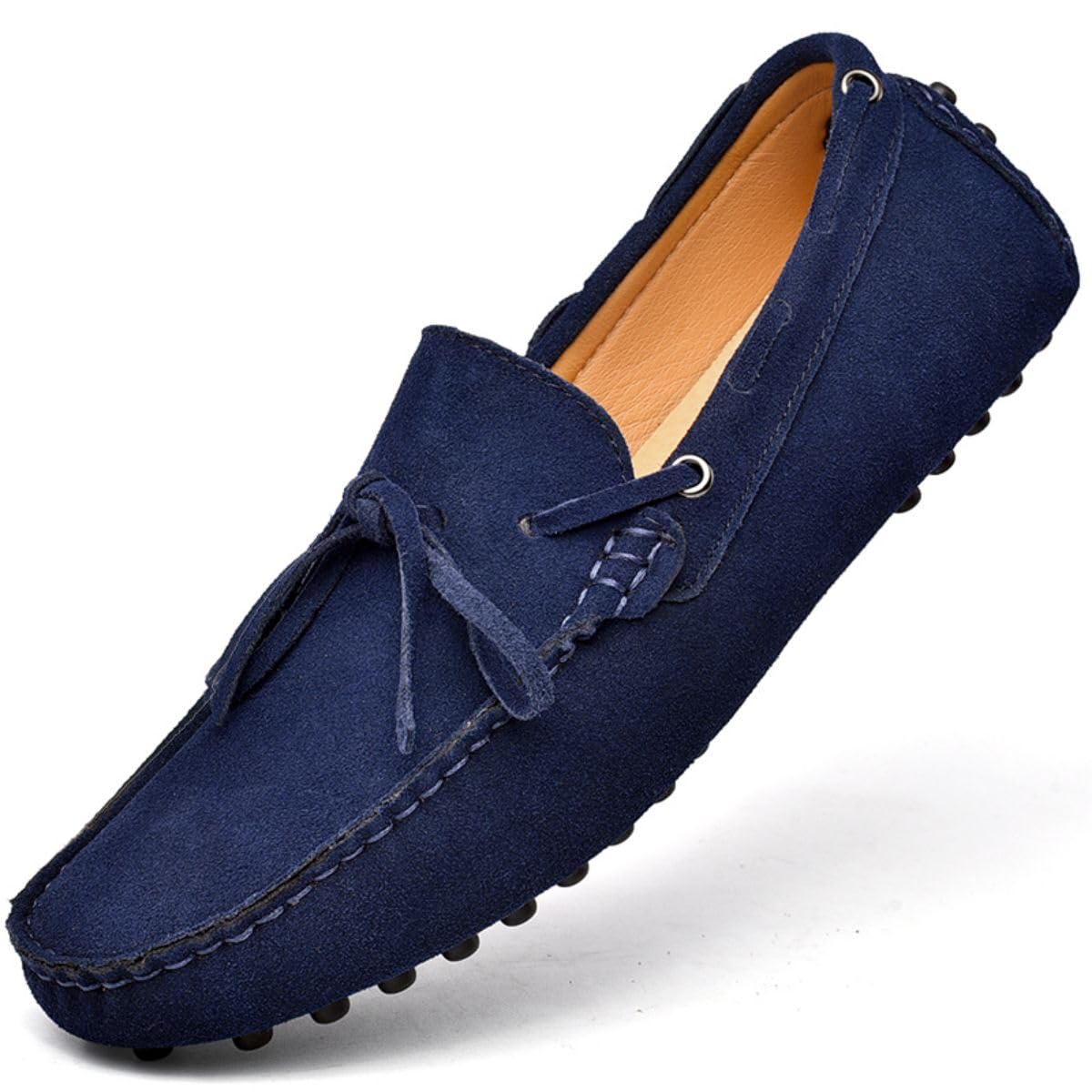 Men's Suede Leather Penny Loafers Comfort Driving Shoes Moccasins Handmade Slip 