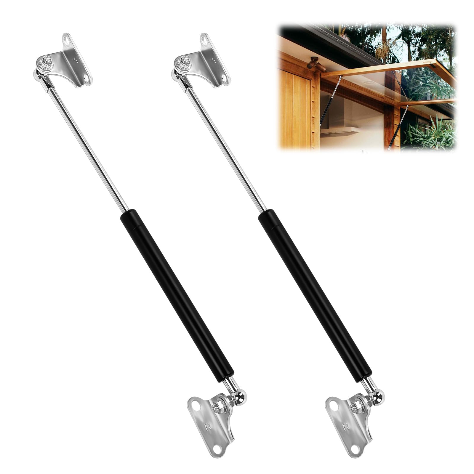 2pcs 500MM 450N/101Lb Gas Struts,Universal Lift Support Springs Heavy Duty Gas S