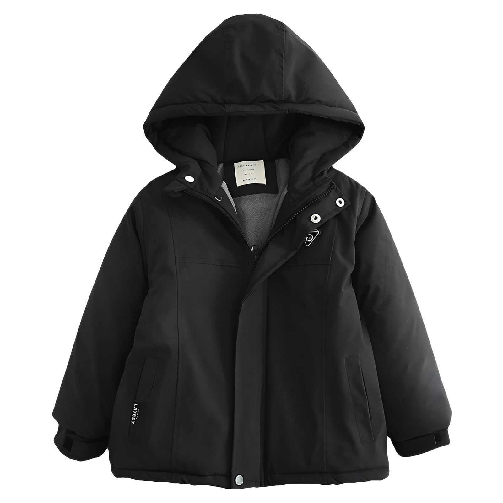 amropi Boys Hooded Winter Coat Fleece Lined Windbreaker Jacket for 3-11 Years