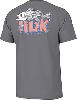 HUK Mens Fishing Graphic Tee, Performance Short Sleeve, Quick-Dry