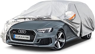 Kayme Estate Car Cover Waterproof Breathable, Outdoor Full Cover All Weather. Universal Fit for A4 Avant, BMW 3 Series Touring,VW Passat, Octavia Combi, Corolla,Volvo V60 Cover (450 To 485cm)