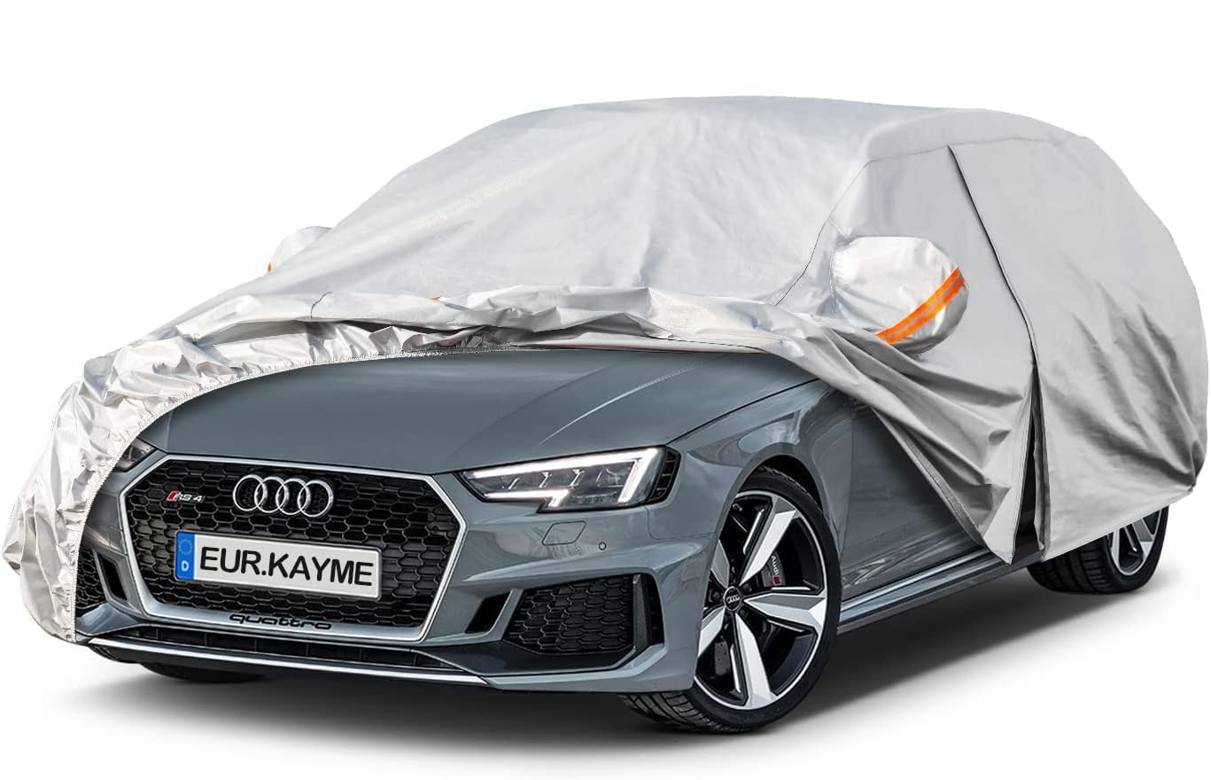 Kayme Estate Car Cover Waterproof Breathable, Outdoor Full Cover All Weather. Un