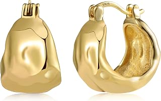 KISSPAT Hoop Earrings for Women, Hypoallergenic, 925 Silver, Gold, Earrings for Women and Girls