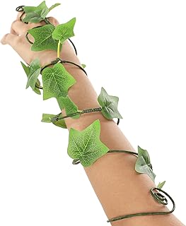 Renaissance Fairy Ivy Arm Wrap - 1 PC Woodland Elven Bracelet Elf Costume Fantasy Forest Mother Nature Costume for Adult Women 2024 Halloween Christmas Cosplay Princess Core Aesthetic Accessories