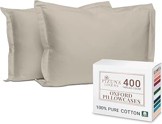 Pizuna 100% Cotton Standard Pillowcases 2 Pack Simply Taupe 50x75cm