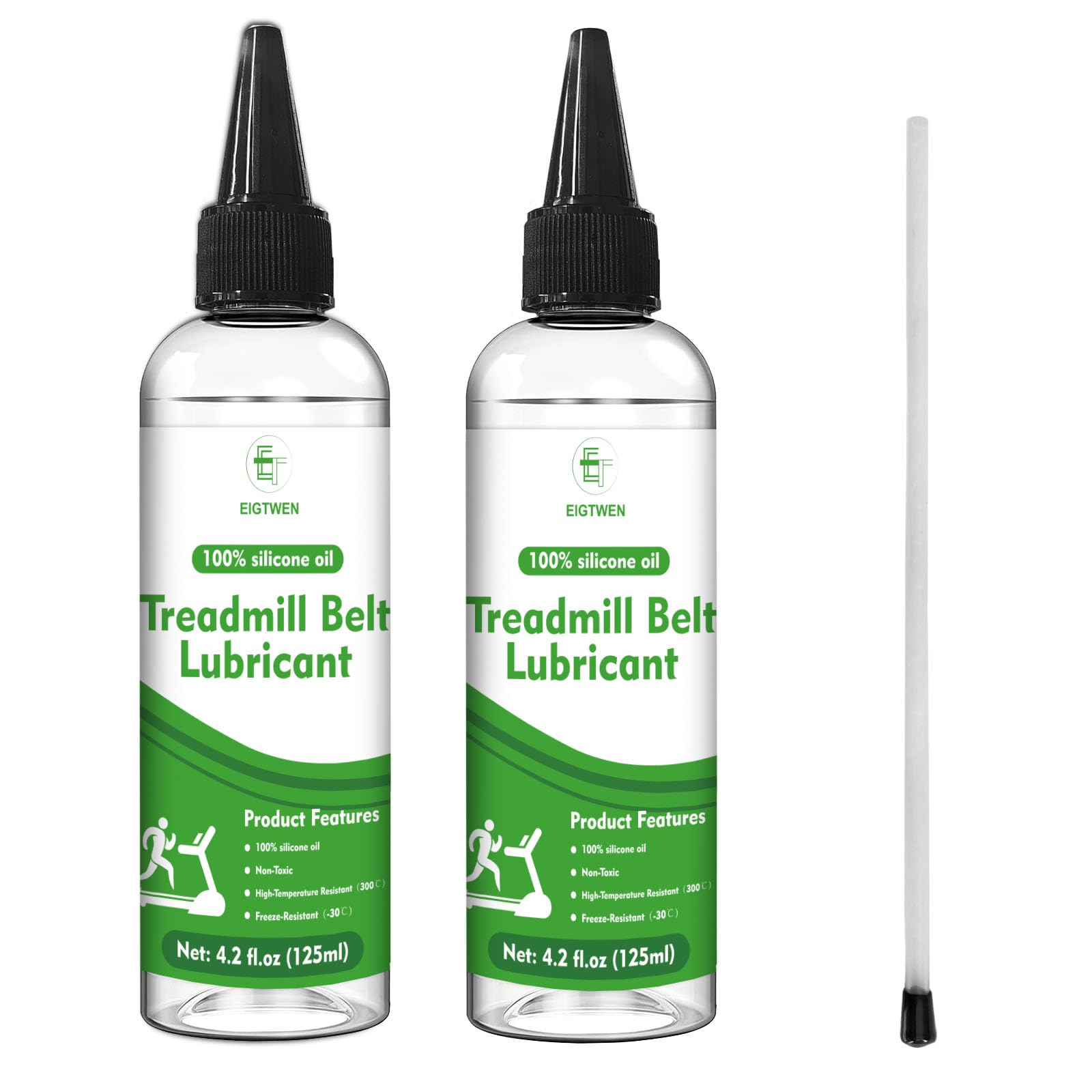 EIGTWEN 2 x 125ml Treadmill Lubricant for Belt, 100% Silicone Treadmill Oil | Tr