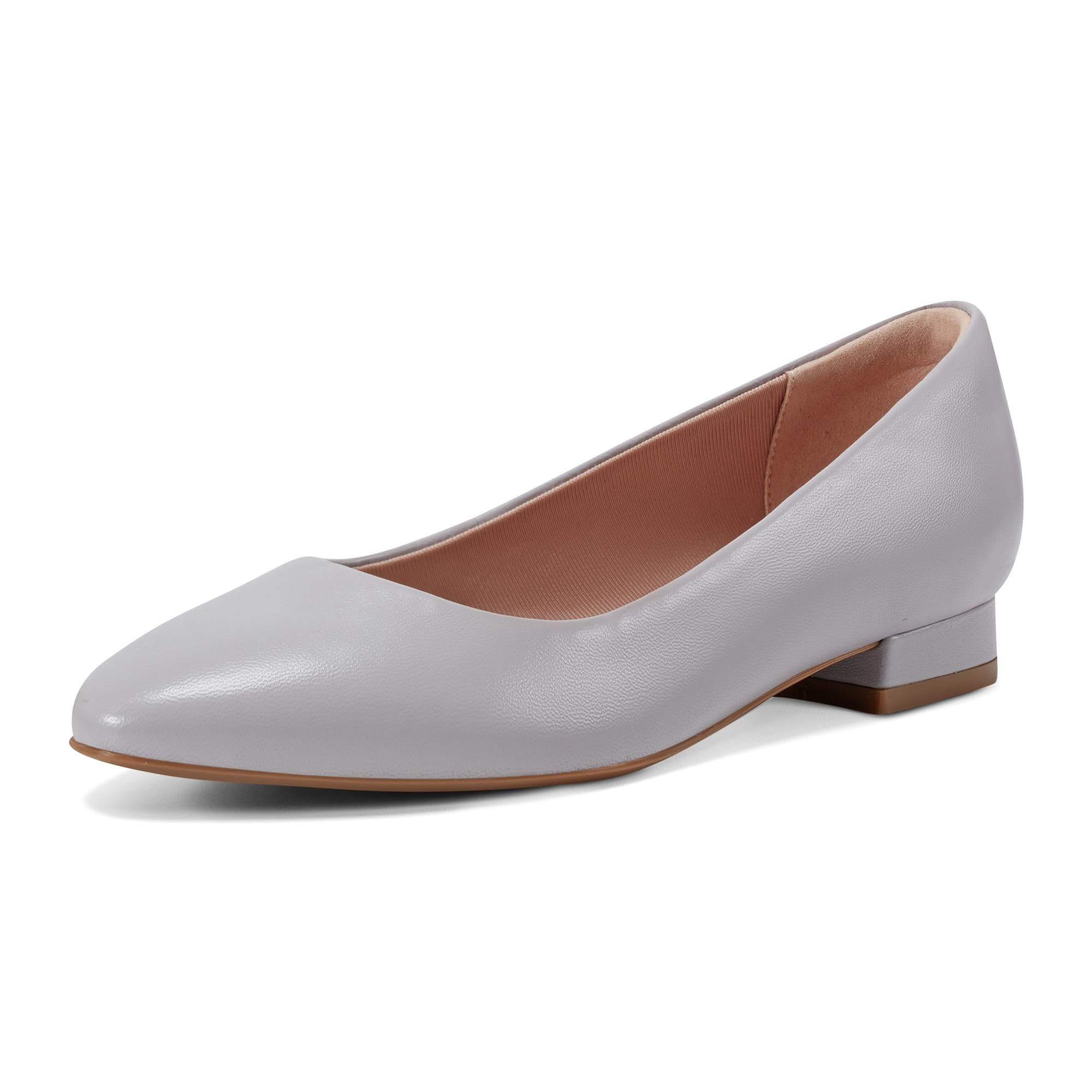 Rockport Women's Tessa Ballet Flats, Light Blue Leather, 36 EU