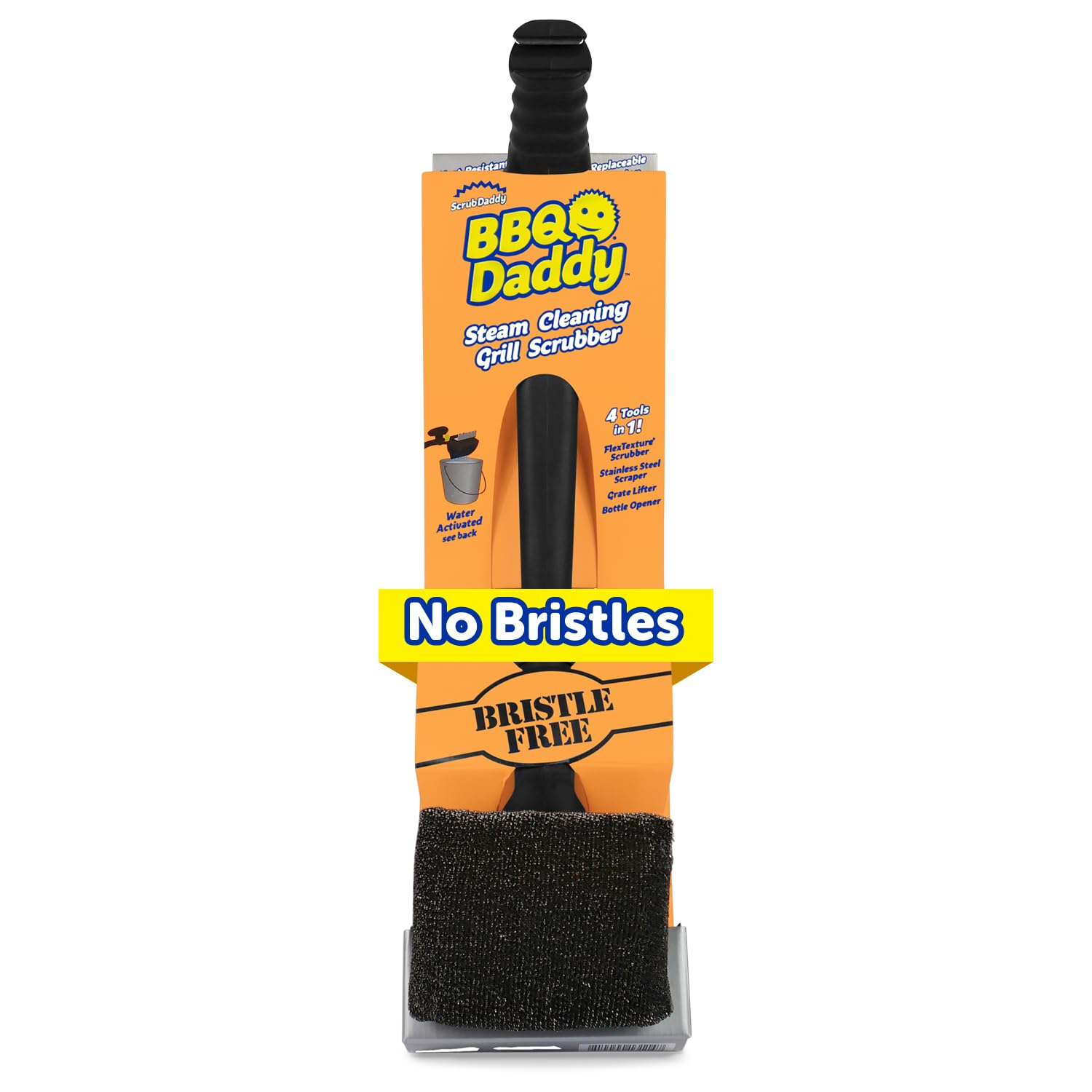 Scrub Daddy BBQ Daddy Grill Brush for Outdoor Grill - Bristle Free Grill Brush w
