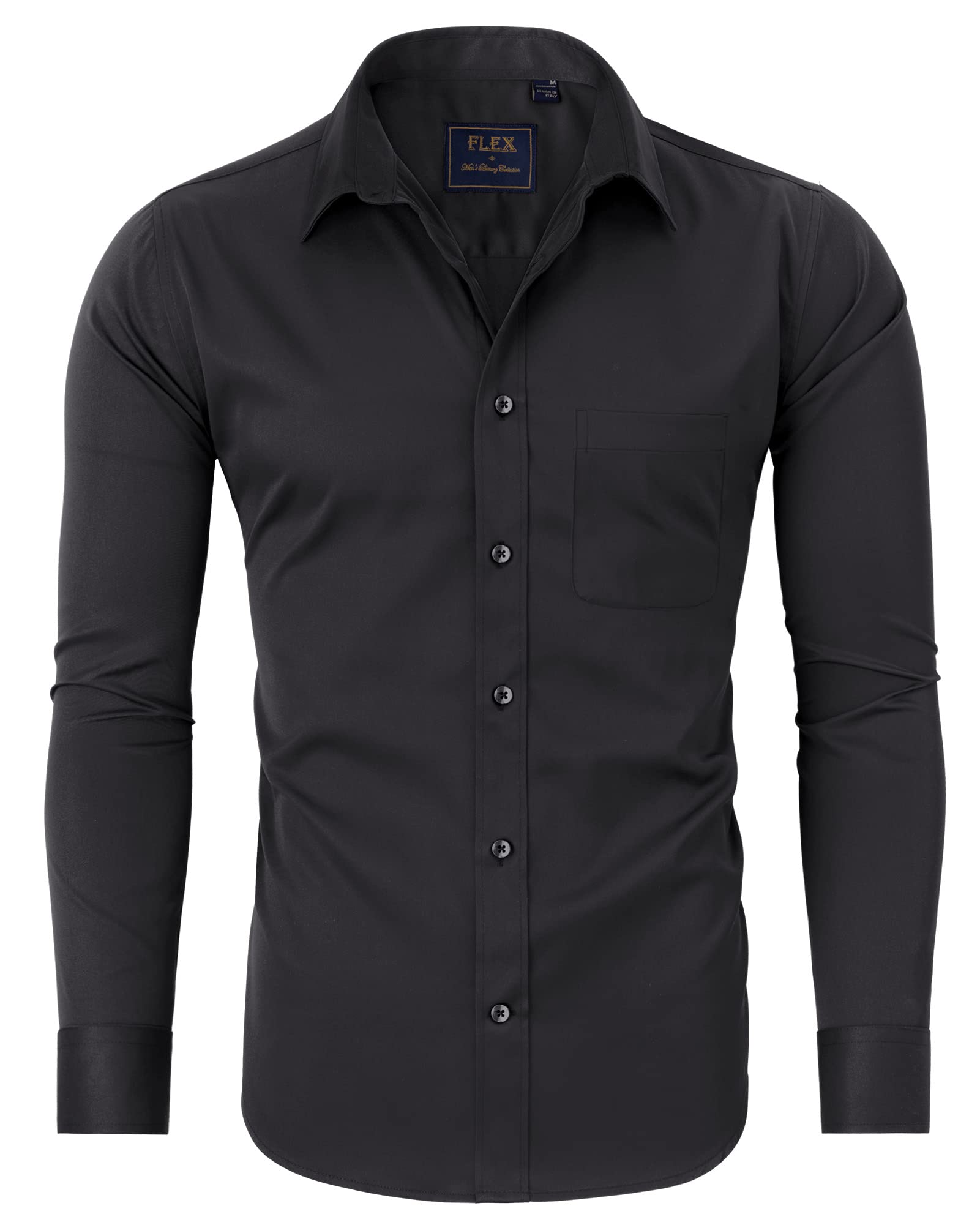 J.VER Men's Linen Shirt Short Sleeve Regular Fit Casual Summer Beach Pocket Navy