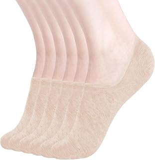 DIBAOLONG Womens No Show Socks Non Slip Flat Boat Line Low Cut Socks (6-12 Packs)